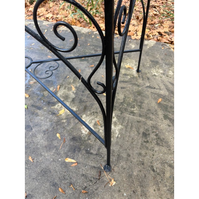 Salterini 1930s Early Salterini Iron Patio Table Base, Attributed For Sale - Image 4 of 10