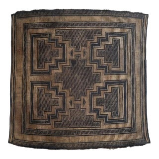 Vintage Tuareg Mat - 3.4 × 3.7 Ft For Sale