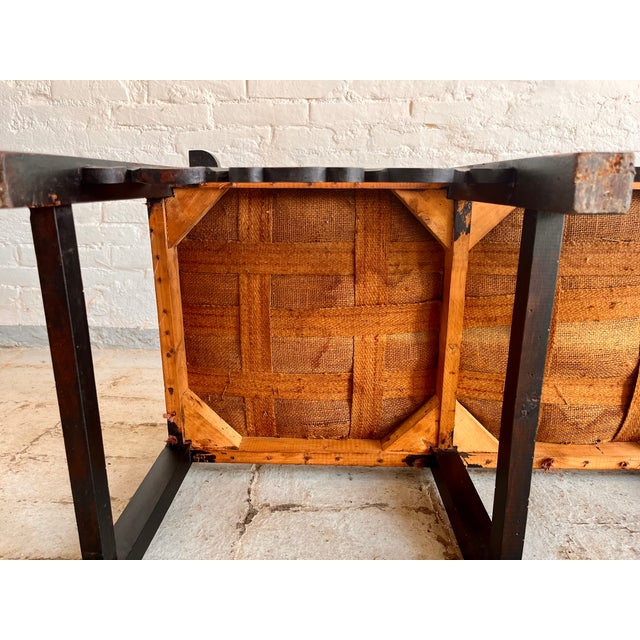 Vintage Italian Bench with Carvings, 1930s For Sale - Image 9 of 10