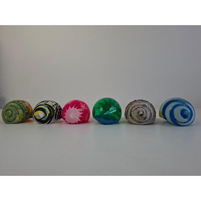 Vintage Czechoslovakian Glass Christmas Diorama Ornaments, 1960, Set of 6 For Sale - Image 4 of 18
