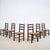 Brown Vintage Georges Robert Straw-Seated Chairs, 1950s, Set of 6 For Sale - Image 8 of 8