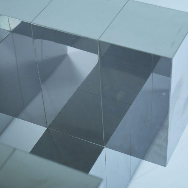 Mid-Century Modern Chrome Cityscape Coffee Table Attributed to Paul Evans For Sale - Image 3 of 4