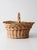 Vintage Wicker Basket With Handle For Sale - Image 10 of 11