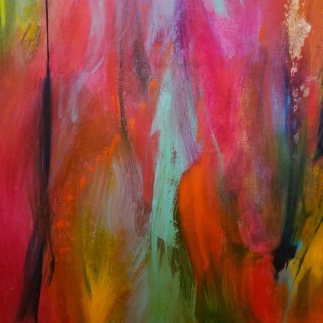 Abstract "V&S Jazz" Contemporary Original Abstract Expressionist Acrylic Painting by Patricia Moore For Sale - Image 3 of 7