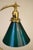 Vintage Faries Industrial Machine Age Brass 'C' Table Emeralite Shade Lamp 1910's Oc White Era Original Pristine Condition For Sale - Image 10 of 13