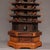 Brown Vintage Rosewood Wenchang Pagoda Tower Statue 9-Tier Scholar's Desk Decor 17.7" For Sale - Image 8 of 10