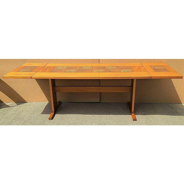 Offering One Of Our Recent Palm Beach Estate Fine Furniture Acquisitions Of A Vintage MCM GANGSO MOBLER Teak & Botanical...