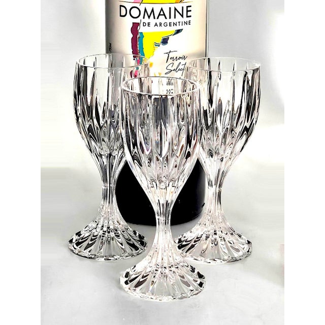 1990s Vintage Crystal Cordial Glasses in Park Lane Pattern by Mikasa, Set of 3 For Sale - Image 5 of 13