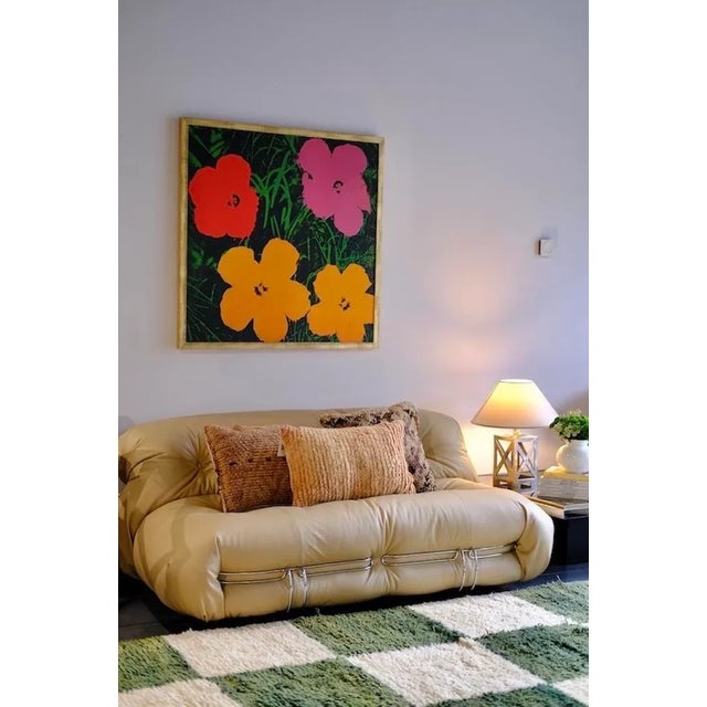 Moroccan Modern Beni Ouarain Checkered Rug For Sale - Image 3 of 7