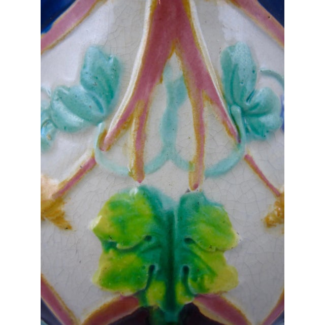 Copeland English Majolica Mythological Floral & Mask Vase For Sale In Philadelphia - Image 6 of 11