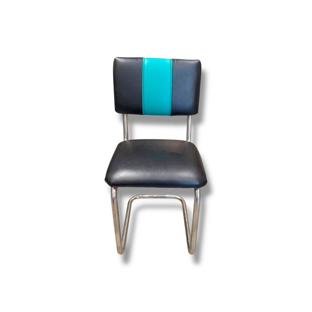 Black 1960s Retro Table & 4 Chairs For Sale - Image 8 of 12