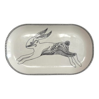21st Century Contemporary Rabbit Wall Platter For Sale