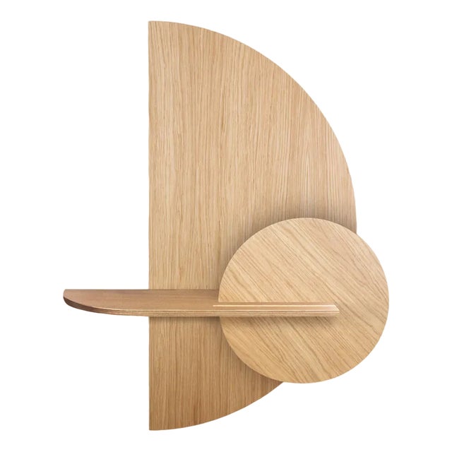 Alba M Wall Shelf in Oak by Daniel García Sánchez for Woodendot For Sale