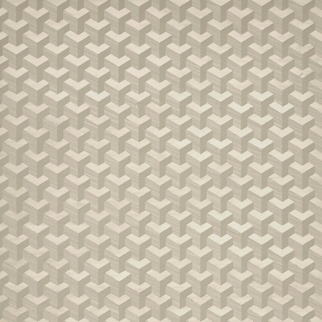 Contemporary Sample - Schumacher Angolo Wallpaper in Birch For Sale - Image 3 of 3
