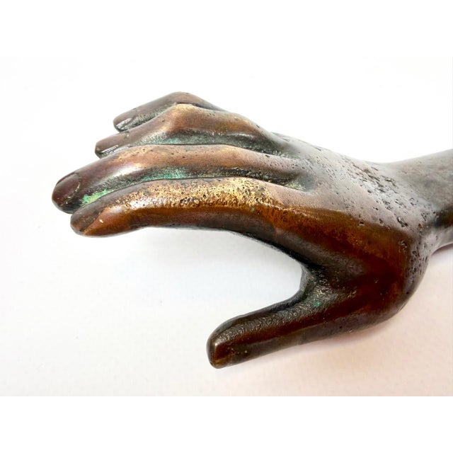 Antique Females Hand in Bronze Paperweight, 19th Century For Sale - Image 11 of 12