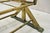 Metal Vintage Italian Mid Century Modern Brass Frame 2 Tier Magazine Towel Rack Stand For Sale - Image 7 of 9