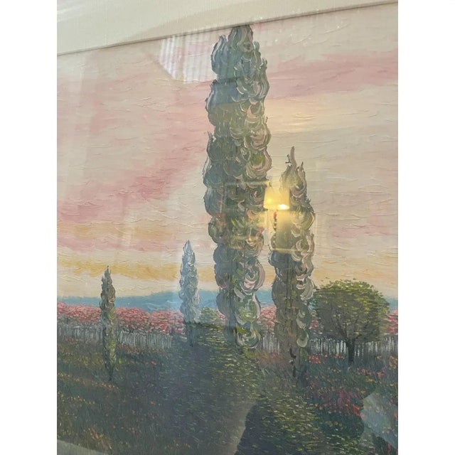 Extra Large Framed Original Oil Lanscape Painting For Sale - Image 4 of 10