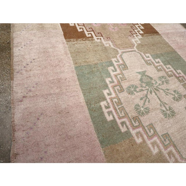 Mid 20th Century Galerie Shabab Collection Mid-20th Century Turkish Anatolian Wide Gallery Runner For Sale - Image 5 of 10