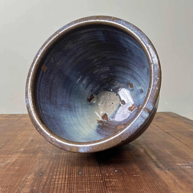 Vintage Shigaraki Earthenware Plant Stand, 1970s For Sale - Image 6 of 11