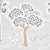 Art Deco Sample - Schumacher Tree River Wallpaper in Moonstone For Sale - Image 3 of 4