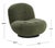 Contemporary Stevie Boucle Accent Chair - Olive Green / Black For Sale - Image 3 of 6