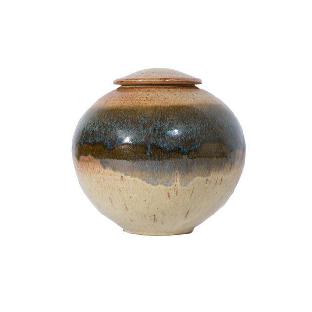 Richard Tuck Signed Studio Pottery Lidded Jar Chairish