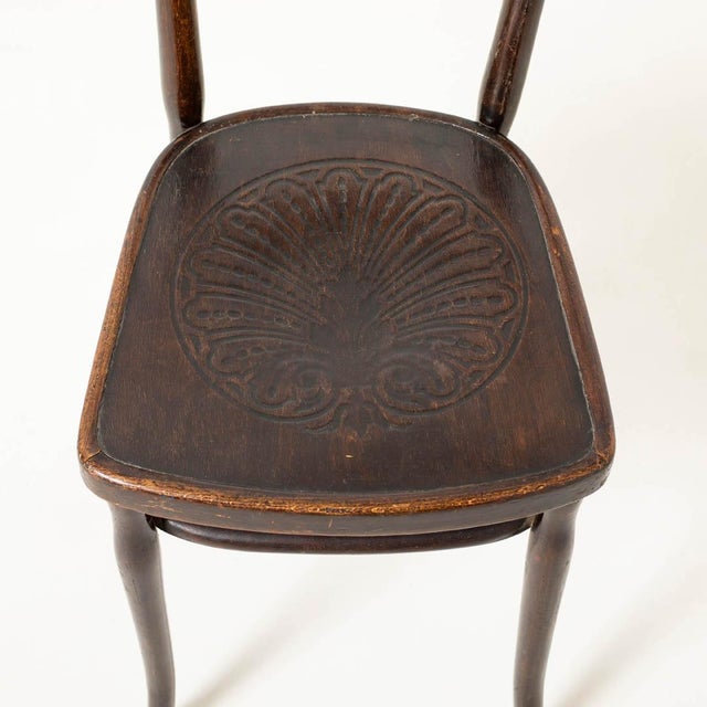 Antique Bentwood Cafe Dining Chairs by J&J Kohn, Austria, 1905, Set of 2 For Sale - Image 6 of 12