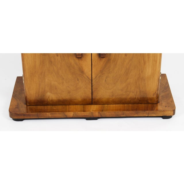 Antique Art Deco Burr Walnut Cocktail Cabinet Dry Bar from Epstein Manner, 1920s For Sale - Image 11 of 18
