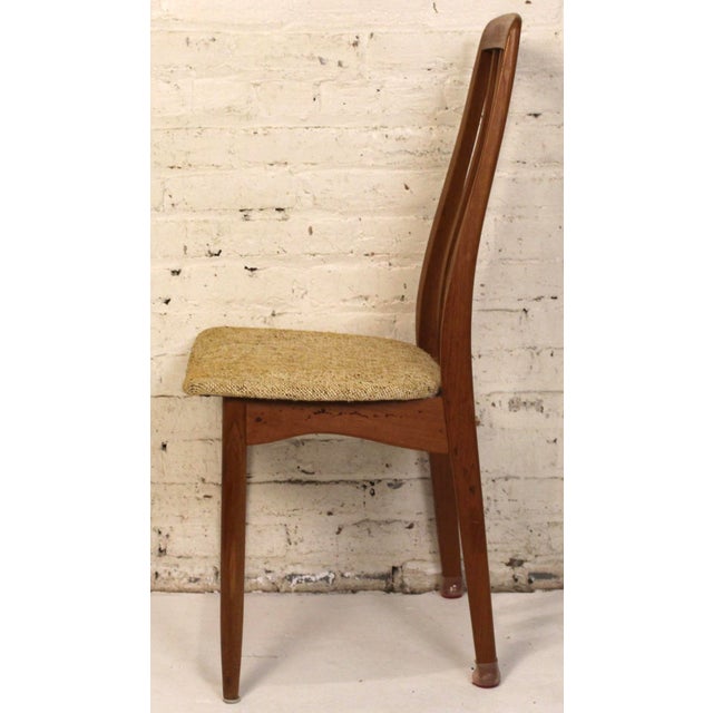 Mid 20th Century Set of Four Teak and Tweed Dining Chairs by Sun Furniture For Sale - Image 9 of 17
