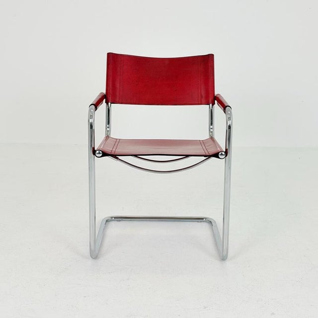Metal Mid-Century Bauhaus MG5 Cantilever Armchair by Mart Stam for Matteo Grassi, Italy, 1980s For Sale - Image 7 of 18