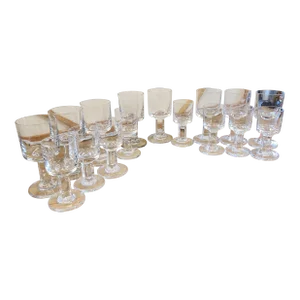 Late 20th Century Dansk Wine and Water Glasses, Made in France - 16 Pieces