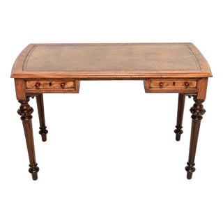 Antique Victorian Burr Walnut Writing Table, 1840 For Sale