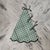 Not Yet Made - Made To Order Handmade Scalloped Green Botanical Christmas Tree Skirt with Dark Green Piping For Sale - Image 5 of 6