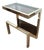 Gilded Magazine Rack or Side Table from Belgo Chrom / Dewulf Selection, 1970s For Sale