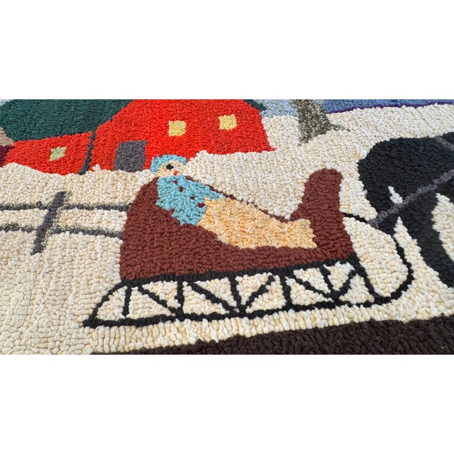 HANDMADE ,Handpicked, pre-owned, Antique Wool Pictorial, " Many Hands Make Little Work" FOLK ART Handmade , One-Of-A...