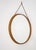 Mid-Century Modern Round Wooden Wall Mirror with Rope, 1950s For Sale - Image 11 of 15