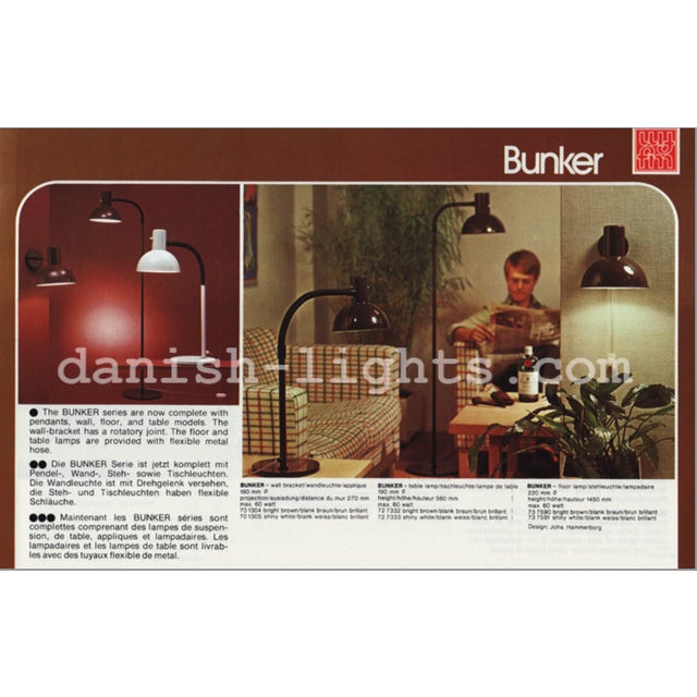 Bunker Wall Lamp by Johannes Hammerborg for Fog & Mørup, 1977 For Sale - Image 12 of 13