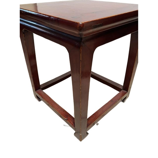 Small Antique Square Table For Sale In Chicago - Image 6 of 12