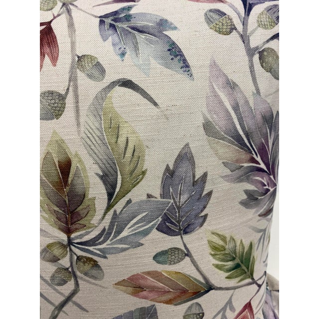 Pair of 20" Square Pillows With a Lush Tropical Foliage Pattern - Made in Uk. For Sale In Dallas - Image 6 of 9