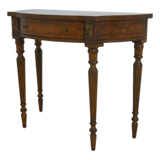 Maitland Smith French Louis XVI Mahogany Console For Sale
