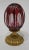 Red Baldi Ruby Cut to Clear 24-Karat Gold Egg For Sale - Image 8 of 9