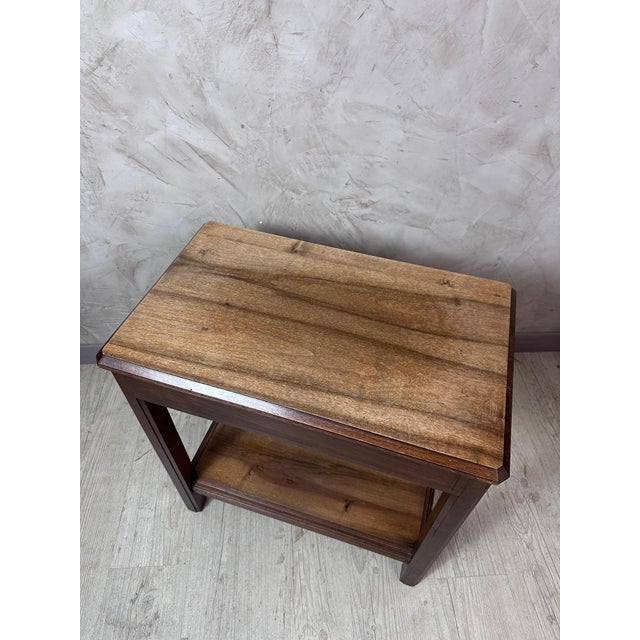 Brown Vintage Art Deco Table in Walnut, 1930 For Sale - Image 8 of 10