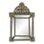 French 19th Century Petite Brass Cushion Mirror For Sale