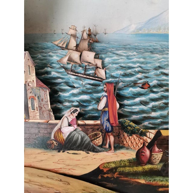 Musical Automaton Picture Clock attributed to Xavier Tharin, 1860s For Sale - Image 6 of 14