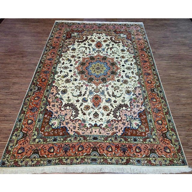 Middle Eastern Rug in Cork Wool For Sale - Image 3 of 11