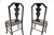 1900 - 1909 Antique Lacquered Chinoiserie Side Chairs, 1900, Set of 2 For Sale - Image 5 of 12