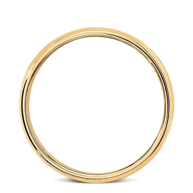 Gold 14 Karat Gold Milgrain Half Round Comfort Fit Wedding Band 8.5 Grams For Sale - Image 8 of 18