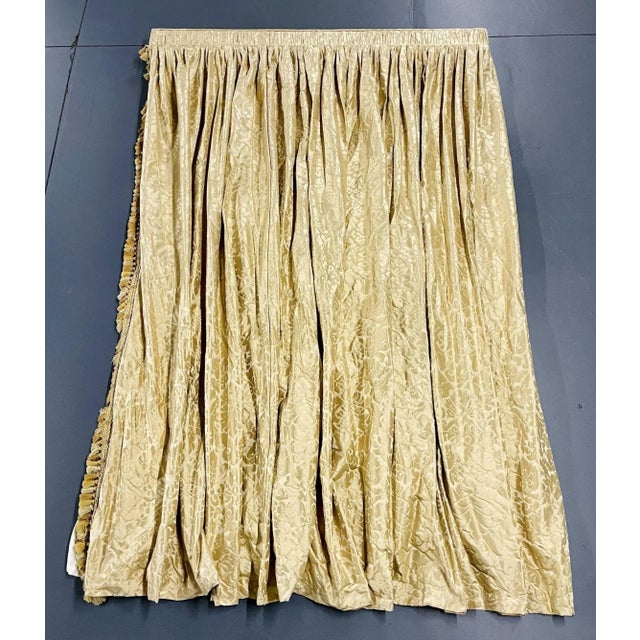 Single Cream Curtain on Valance, Window Treatment, Drapery For Sale - Image 11 of 11