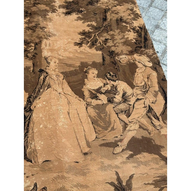 Antique French Aubusson Jacquard Tapestry Panel, 1920s For Sale - Image 16 of 18