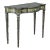 Signed Maitland-Smith French Style Silver Leaf Serpentine Three Drawer Console Table For Sale